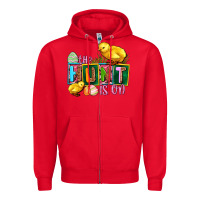 Red the hunt is on Zipper Hoodie - AdoDesignShop