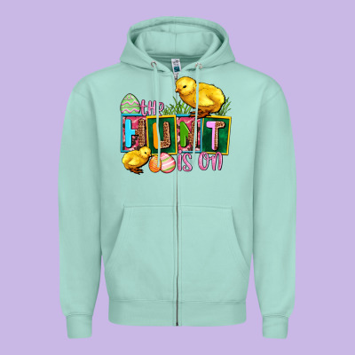 The Hunt Is On Zipper Hoodie Designed By Adodesignshop