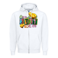 White the hunt is on Zipper Hoodie - AdoDesignShop