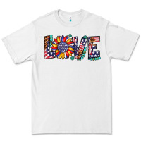 White love sunflower usa flag leopard Premium Tee - Artiststas