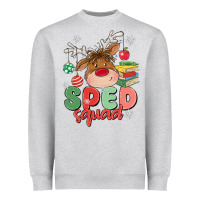 Heather Grey sped squad Heavyweight Sweatshirt - MaliasSmallBusiness
