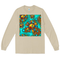 Mushroom western sunset sunflowers seamless pattern Long Sleeve Tee - HRA Design Shop