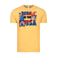 Vintage Mustard born in the usa Vintage Tee - Zillion Design Studio