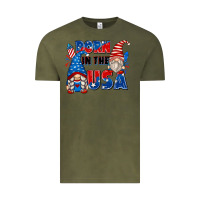 Vintage Olive born in the usa Vintage Tee - Zillion Design Studio