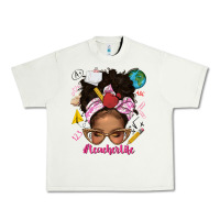 Pistachio afro messy bun teacherlife Urban Heavy Tee - texasbilliewilder