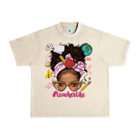 Sandshell afro messy bun teacherlife Urban Heavy Tee - texasbilliewilder