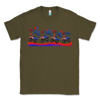 Army Green american truck libbey glass Classic Tee - HRA Design Shop