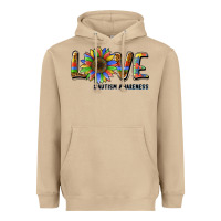 Mushroom love sunflower autism awareness Heavyweight Hoodie - BarkalooDesign