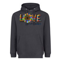 Smoke love sunflower autism awareness Heavyweight Hoodie - BarkalooDesign