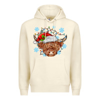 Sandshell christmas cow Premium Hoodie - MaliasSmallBusiness