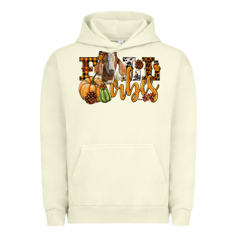 Fall Vibes Boer Goat Urban Hoodie by LillyAllenDesigns | Teevron