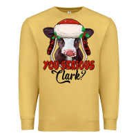 Antique Gold you serious clark baby cow Premium Sweatshirt - Jasminsmagicworld