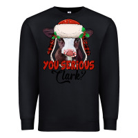 Black you serious clark baby cow Premium Sweatshirt - Jasminsmagicworld