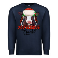 Navy you serious clark baby cow Premium Sweatshirt - Jasminsmagicworld