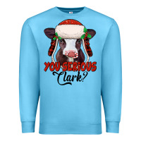 Ocean Blue you serious clark baby cow Premium Sweatshirt - Jasminsmagicworld