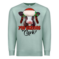 Seafoam you serious clark baby cow Premium Sweatshirt - Jasminsmagicworld