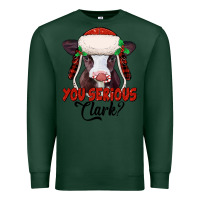 Sports Green you serious clark baby cow Premium Sweatshirt - Jasminsmagicworld