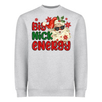 Heather Grey big nick energy Heavyweight Sweatshirt - MaliasSmallBusiness