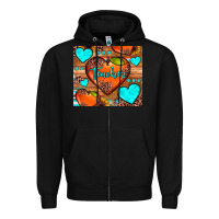 Black teacher hearts Zipper Hoodie - JahusDesignShop