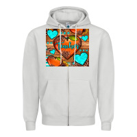 Dove Grey teacher hearts Zipper Hoodie - JahusDesignShop