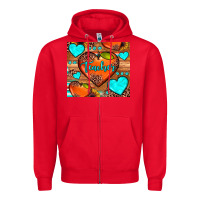 Red teacher hearts Zipper Hoodie - JahusDesignShop