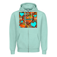 Seafoam teacher hearts Zipper Hoodie - JahusDesignShop