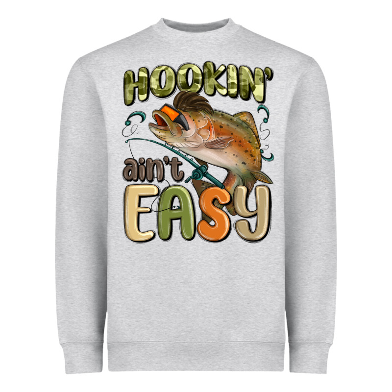 Hookin' Ain't Easy Heavyweight Sweatshirt by MaliasSmallBusiness | Teevron