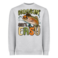 Heather Grey hookin' ain't easy Heavyweight Sweatshirt - MaliasSmallBusiness