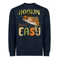 Navy hookin' ain't easy Heavyweight Sweatshirt - MaliasSmallBusiness