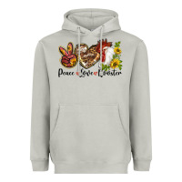 Moon Dust Peace Love Rooster With Sunflower Heavyweight Hoodie - LillyAllenDesigns