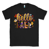 Black hello fall Classic Tee - CowhideDigitalArt