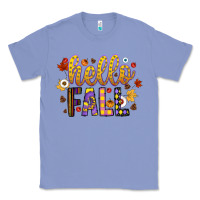 Colony Blue hello fall Classic Tee - CowhideDigitalArt