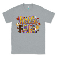 Heather Grey hello fall Classic Tee - CowhideDigitalArt