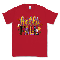 Red hello fall Classic Tee - CowhideDigitalArt