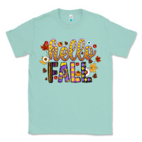 Seafoam hello fall Classic Tee - CowhideDigitalArt