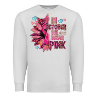 Dove Grey In october we wear pink Premium Sweatshirt - NancyCooperArtShop