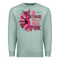 Seafoam In october we wear pink Premium Sweatshirt - NancyCooperArtShop