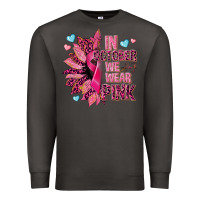 Smoke In october we wear pink Premium Sweatshirt - NancyCooperArtShop