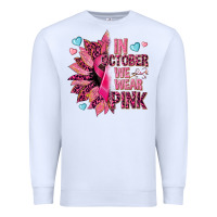 White In october we wear pink Premium Sweatshirt - NancyCooperArtShop