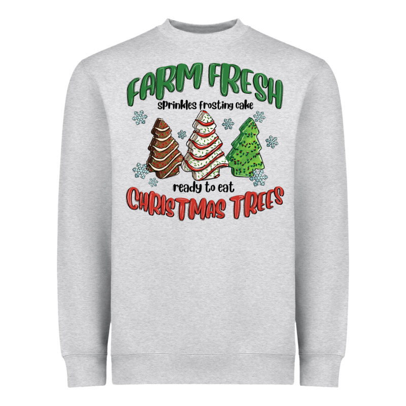 Farm Fresh Christmas Trees Heavyweight Sweatshirt by MaliasSmallBusiness | Teevron