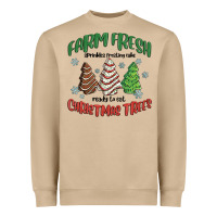 Mushroom farm fresh christmas trees Heavyweight Sweatshirt - MaliasSmallBusiness