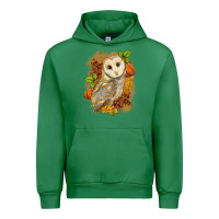 Emerald Fall Owl Urban Hoodie - LillyAllenDesigns