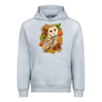Heather Grey Fall Owl Urban Hoodie - LillyAllenDesigns