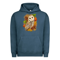 Pigment Midnight Navy Fall Owl Urban Hoodie - LillyAllenDesigns
