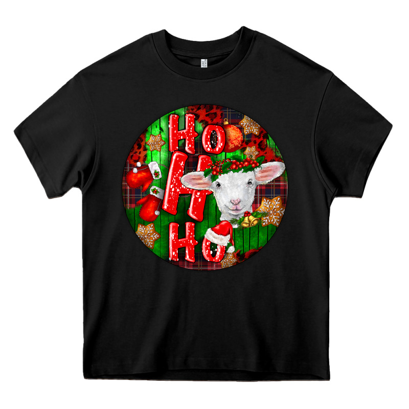 Ho Ho Ho Merino Wool Baby Sheep Heavy Core Tee by LillyAllenDesigns | Teevron