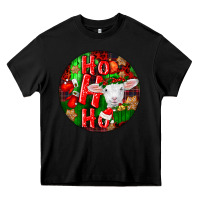 Black ho ho ho merino wool baby sheep Heavy Core Tee - LillyAllenDesigns