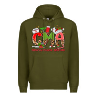 Army Green cma certified medical assistant Premium Hoodie - MaliasSmallBusiness