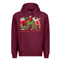 Burgundy cma certified medical assistant Premium Hoodie - MaliasSmallBusiness