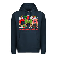Navy cma certified medical assistant Premium Hoodie - MaliasSmallBusiness