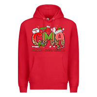 Red cma certified medical assistant Premium Hoodie - MaliasSmallBusiness
